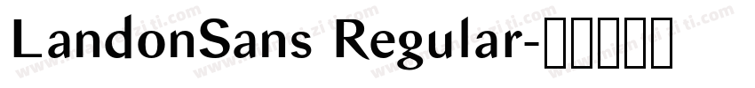 LandonSans Regular字体转换